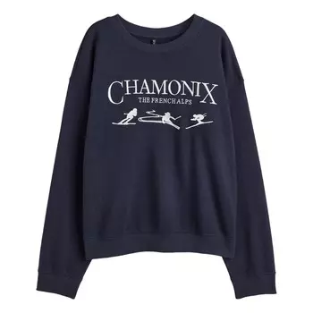 Свитшот H&amp;M Chamonix, темно-синий