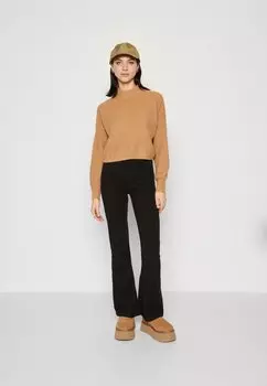 Свитшот Hollister Co. ЛЕГКИЙ УЮТНЫЙ СВИТЕР С ВАФЕЛЬНЫМ ВЫРЕЗОМ, цвет BURRO