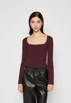 Свитшот Hollister Co. УЮТНЫЙ СВИТЕР С КВАДРАТНЫМ ВЫРЕЗОМ, цвет WINETASTING