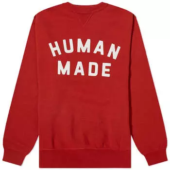 Свитшот Human Made Logo, цвет Red
