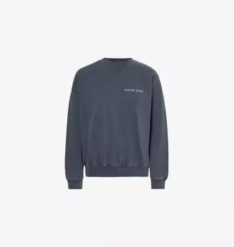 Свитшот из хлопкового джерси с фирменным принтом и графическим принтом Jaci Anine Bing, черный