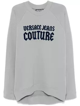 Свитшот из хлопкового флиса Versace Jeans Couture, серый