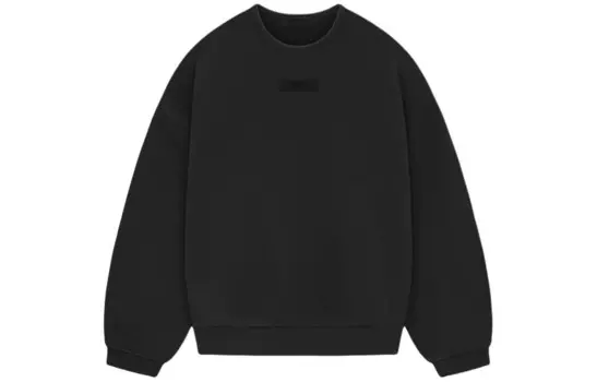 Свитшот из хлопковой смеси с логотипом Fear Of God Essentials, черный
