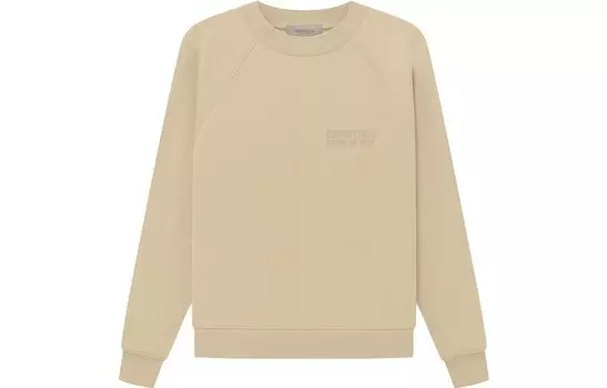 Свитшот из хлопковой смеси с рукавами реглан Fear Of God Essentials, белый