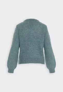 Свитшот JDY JDYDINEA V-NECK, цвет smoke blue