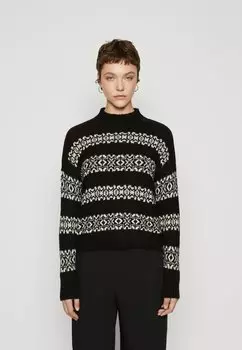 Свитшот JDY JDYJOSIE CABLE, цвет black/tapioca