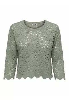 Свитшот JDY СТРУКТУР, цвет seagrass