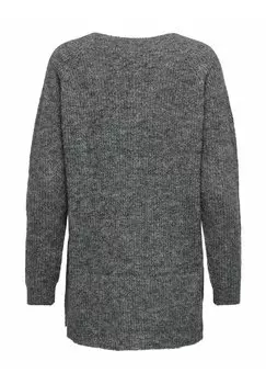 Свитшот JDY V-AUSSCHNITT, цвет dark grey melange