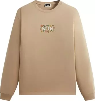 Свитшот Kith Floral Classic Logo Long Sleeve, бежевый