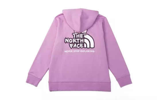 Свитшот ко Дню Святого Валентина, унисекс, фиолетовый The North Face, фиолетовый