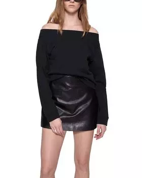 Свитшот Kora с открытыми плечами Rebecca Minkoff, черный