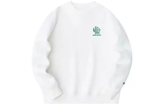 Свитшот Life Collection унисекс цвета слоновой кости и белого цвета Anta, белый