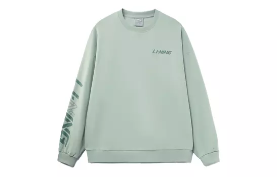 Свитшот LiNing Sports Fashion Collection унисекс, серый, дымчато-зеленый