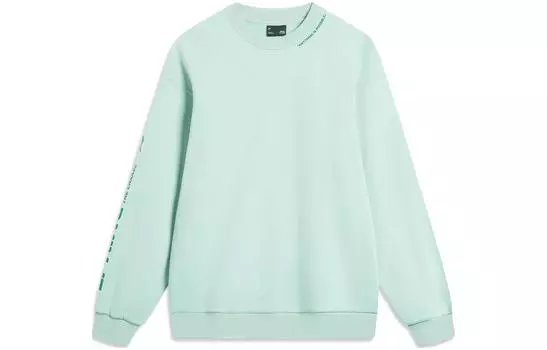 Свитшот LiNing Sports Fashion Collection унисекс, серый, дымчато-зеленый