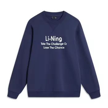 Свитшот LiNing Sports Fashion Collection, унисекс, темно-синий