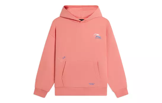 Свитшот LiNing Sports Life Collection унисекс цвета макадамия-оранж, Macadamia Orange