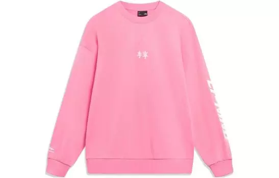 Свитшот LiNing Sports Life Collection унисекс, светло-розовый