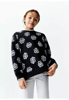 Свитшот Mango, темно-синий