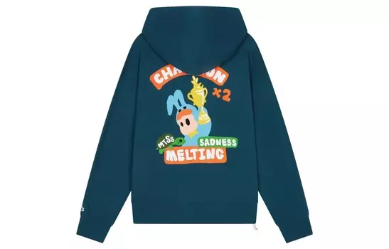 Свитшот Melting Sadness X Melting Sadness с одноименным названием серии унисекс Champion, темно-синий