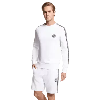 Свитшот Michael Kors Logo Tape Cotton Blend, белый