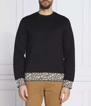Свитшот Michael Kors с волнистым узором, черный