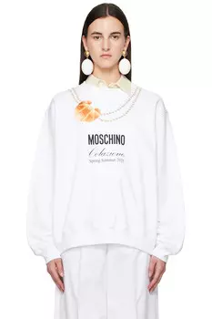 Свитшот Moschino 'Breakfast' Moschino, белый