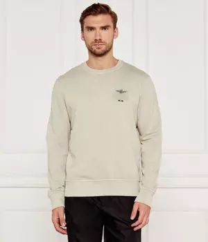 Свитшот мужской Aeronautica Militare с вышивкой, бежевый