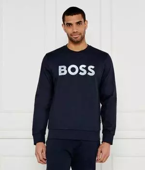Свитшот мужской Boss C-soleri 70 свободного кроя с логотипом бренда , синий