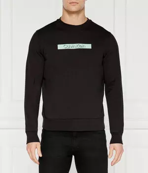 Свитшот мужской Calvin Klein хлопковый с принтом, черный