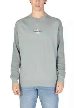 Свитшот мужской Calvin Klein Jeans с логотипом бренда, светло-зеленый