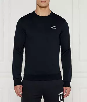 Свитшот мужской Ea7 с логотипом бренда, синий