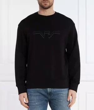 Свитшот мужской Emporio Armani с принтом, черный