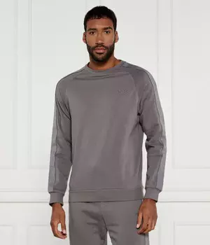 Свитшот мужской Hugo Bodywear с декорированными рукавами, серый
