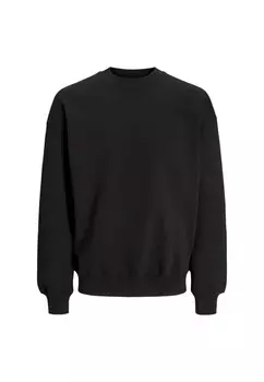 Свитшот мужской Jack & Jones однотонный, черный