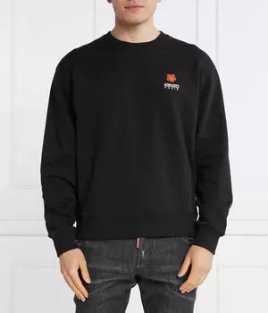 Свитшот мужской Kenzo с цветком, черный