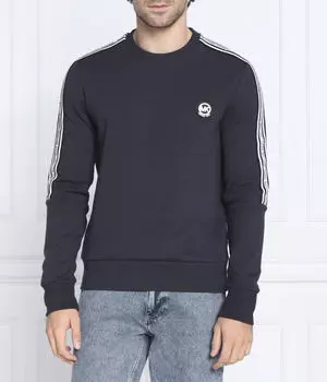 Свитшот мужской Michael Kors с лампасами на рукавах, синий