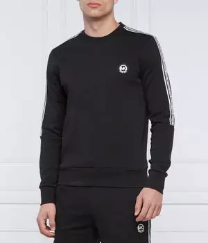 Свитшот мужской Michael Kors с отделкой рукавов, черный