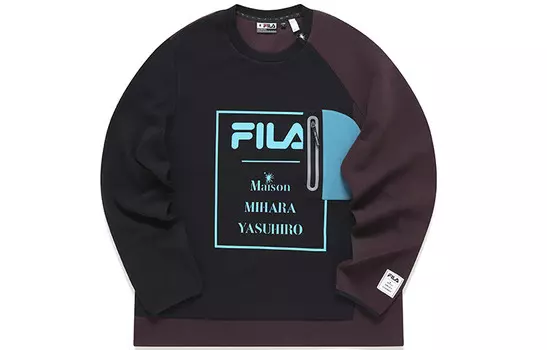 Свитшот мужской Mihara Yasuhiro X MIHARA YASUHIRO Collaboration Collection, цвет черный как смоль Fila, черный