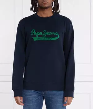 Свитшот мужской Pepe Jeans London с логотипом бренда, синий