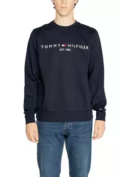 Свитшот мужской Tommy Hilfiger с логотипом бренда, синий