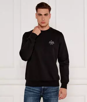 Свитшот мужской Tommy Hilfiger с логотипом бренда, черный