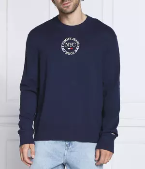Свитшот мужской Tommy Jeans свободного кроя, синий