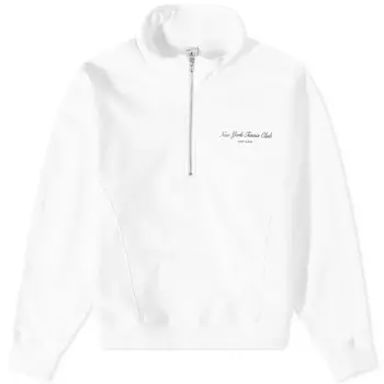 Свитшот на молнии Sporty & Rich Ny Tennis Club Quarter, белый