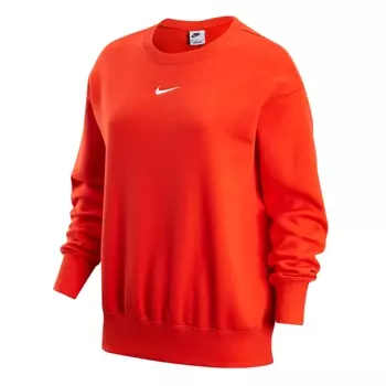 Свитшот Nike Sportswear Phoenix Fleece Women's Oversized Crewneck, красный
