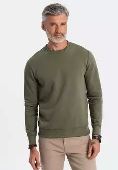 Свитшот Ombre, темно-оливковый