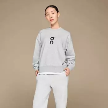 Свитшот On Running Club Crew из органического хлопка, серый
