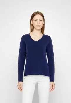 Свитшот ONLY CAMILLA V-NECK L/S NOOS, воронение/меланж