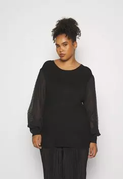 Свитшот ONLY Carmakoma CARJASMINE, черный