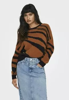 Свитшот ONLY GIANNA L S JQ O-NECK CC, цвет cathay spice