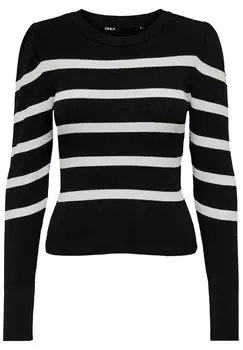 Свитшот ONLY KRPERBETONTER PUFFRMEL, черный